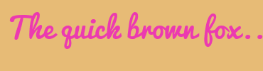 Image with Font Color EC3AB0 and Background Color E7BB76